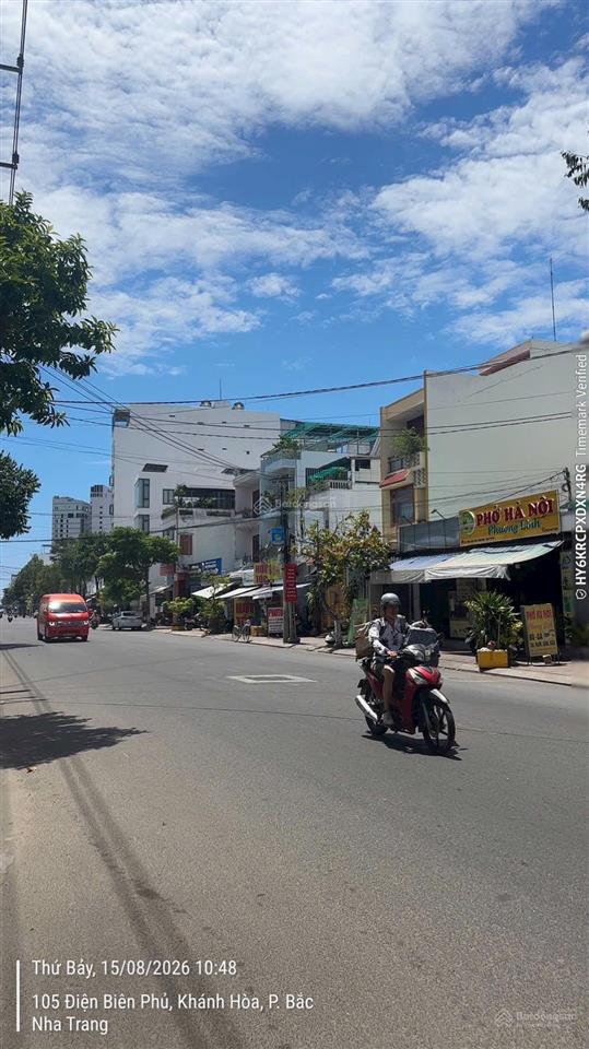 Mặt tiền điện biên phủ cách biển chỉ 500m | đối diện ubnd phường bắc nha trang  giá 15,6 tỷ