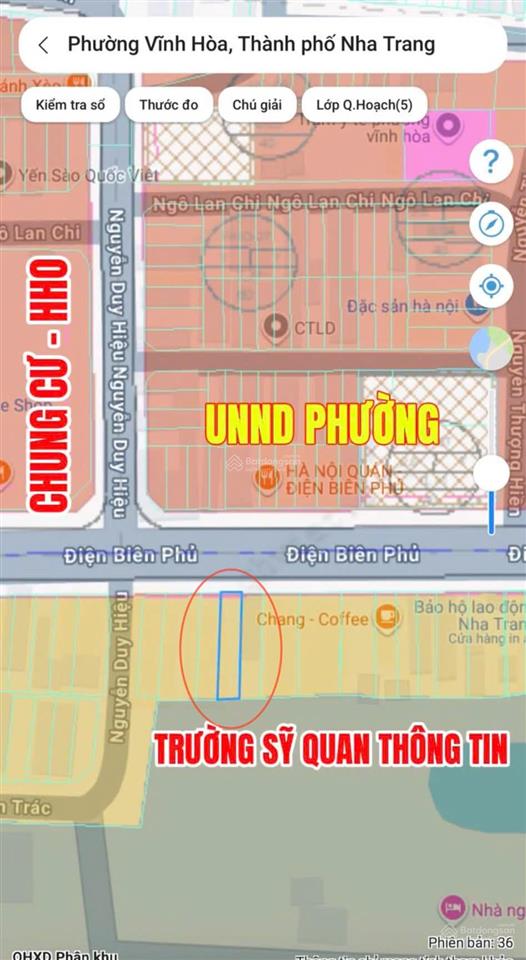 Mặt tiền điện biên phủ cách biển chỉ 500m | đối diện ubnd phường bắc nha trang  giá 15,6 tỷ