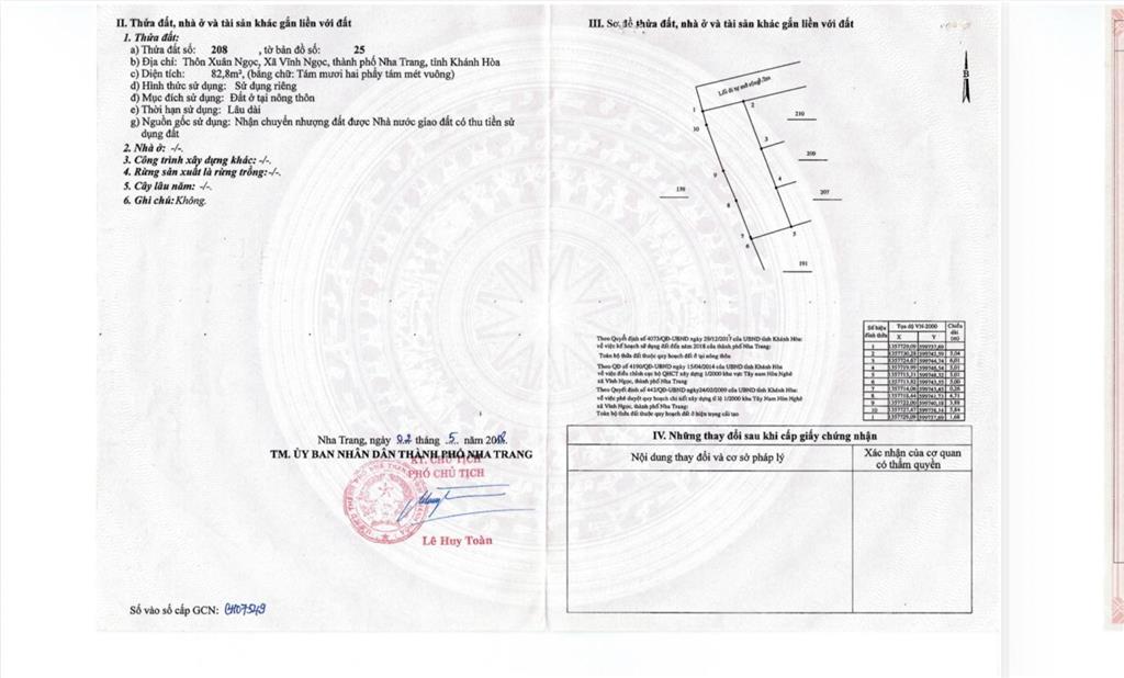 Đất đẹp tdp xuân ngọc, phường tây nha trang  giá chỉ 1,3 tỷ, cơ hội sở hữu đất ở giá tốt