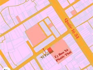 Đất mặt tiền đối diện trung tâm hành chính xã phước thái