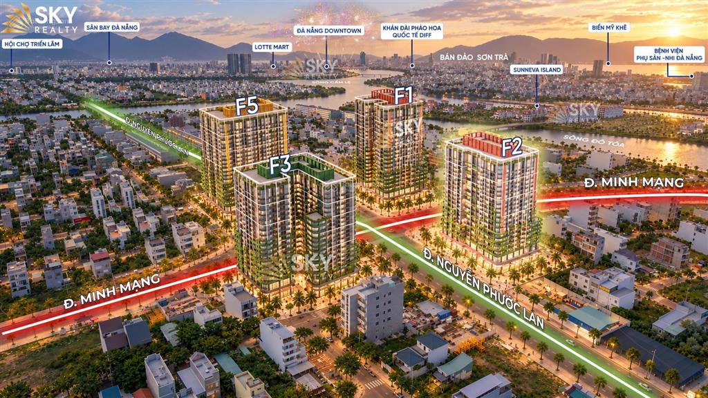 Hàng hiếm căn studio toà f2 fours view sông