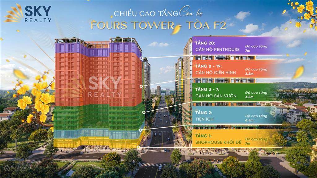 Hàng hiếm căn studio toà f2 fours view sông
