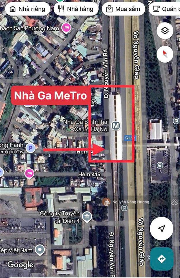 Đất hẻm 415 nguyễn văn bá  cạnh ga metro bình thái  dt 7 x 19m full thổ cư  giá nhỉnh 10 tỷ