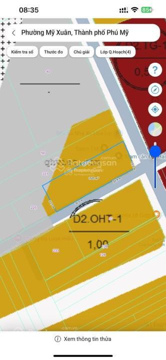 Bán gấp lô đất 2 mặt tiền trung tâm mỹ xuân cơ hội siêu hiếm