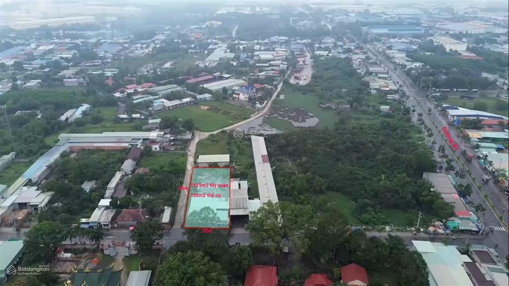 Bán gấp lô đất 2 mặt tiền trung tâm mỹ xuân cơ hội siêu hiếm