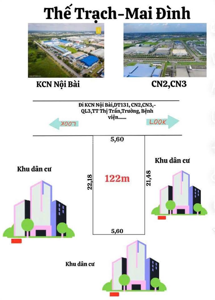 Bán đất tại thế trạch 122m2, cơ hội đầu tư xịn xò.
