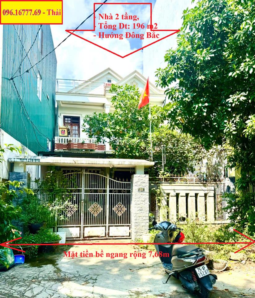 Bán nhà 2 tầng trung tâm tp huế  view hồ