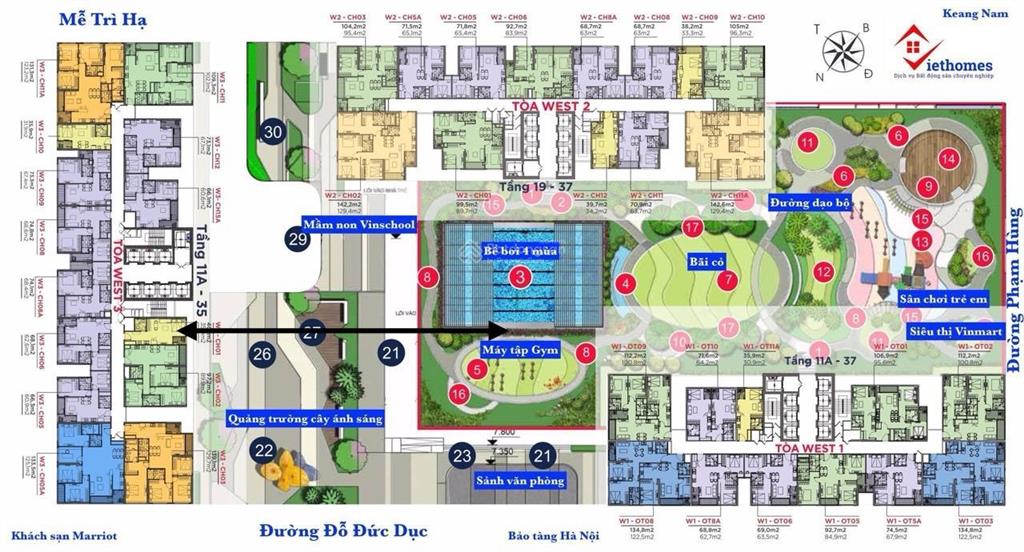 Chính chủ cần bán lô shophouse góc khối đế vinhomes west point 103m2 giá 16,5 tỷ.  0976 069 ***