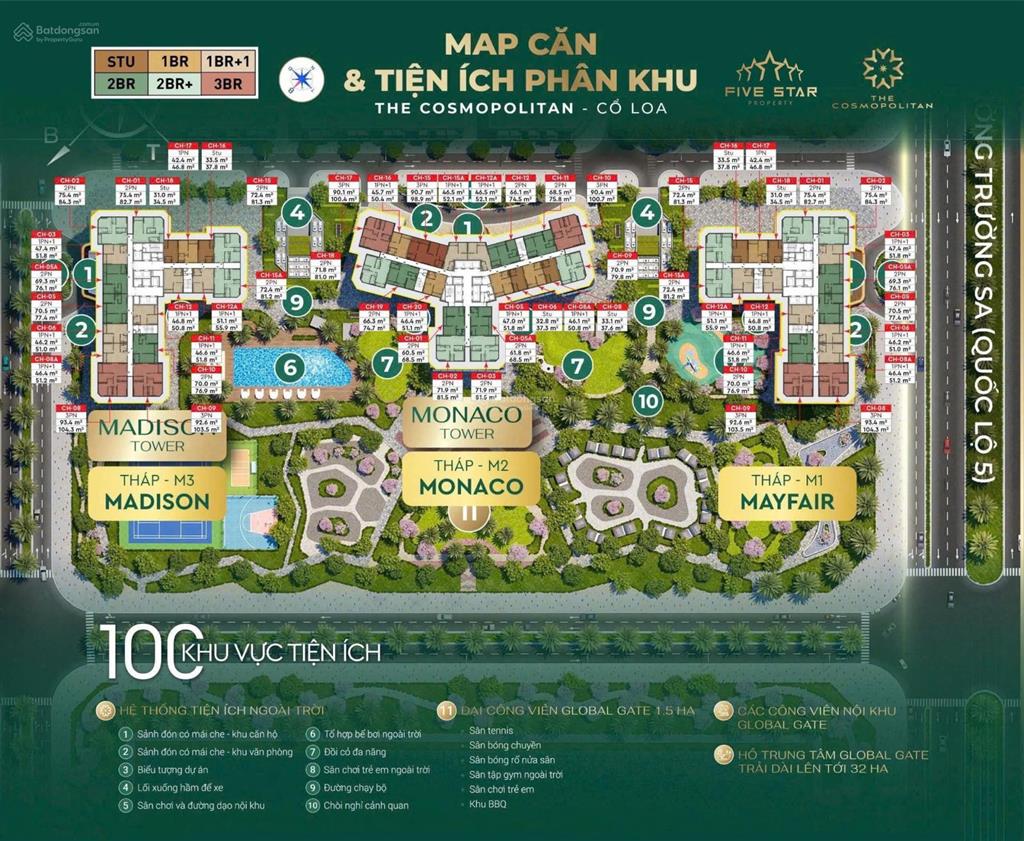 Bán căn hộ 1pn chung cư the cosmopolitan cổ loa 46m2 giá tốt.  0976 069 ***