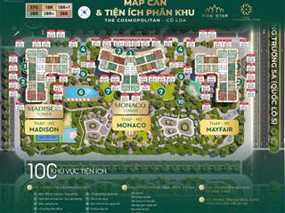 Bán căn hộ 1pn chung cư the cosmopolitan cổ loa 46m2 giá tốt.  0976 069 ***