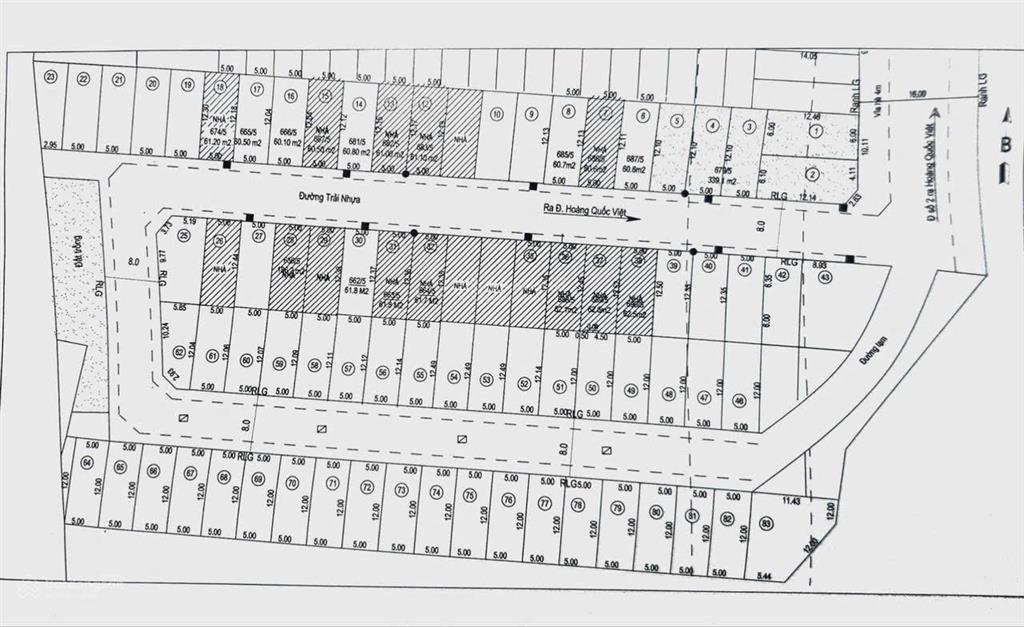 Bán đất đường hoàng quốc việt, phú thuận, dtcn 60,5m², giá 7 tỷ 590 triệu, đường 8m  0937 075 ***