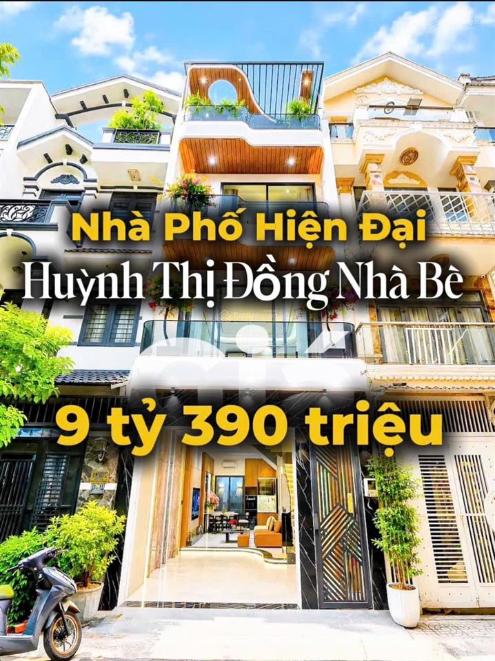 Nhà phố full nội thất mới, dt 4.6x13, giá 9 tỷ 390 tr, huỳnh thị đồng, nhà bè 0937 075 ***