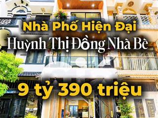 Nhà phố full nội thất mới, dt 4.6x13, giá 9 tỷ 390 tr, huỳnh thị đồng, nhà bè 0937 075 ***