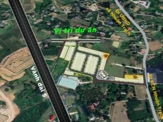 Bán lô đất 93m2 mặt tiền 6m cạnh đường vành đai 5, đối diện kcn nhuận trạch, lương sơn, hòa bình