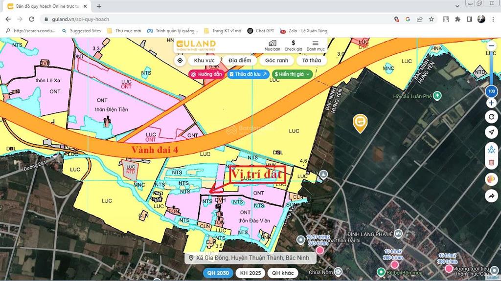 Bán 75.7m2 oto tránh, giáp vành đai 4 phường ninh xá (thuận thành), bắc ninh.  0985 299 ***