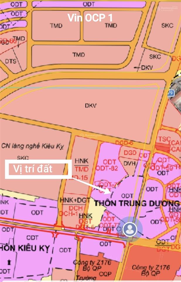 Bán 98m2 thổ cư giáp vin ocp1 kiêu kỵ, gia lâm, hà nội.  0985 299 ***