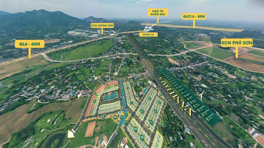 150m2, mt 8.5m đất nền biệt thự dự án dream garden city, gần legacy hill lương sơn, hoà bình, sổ đỏ