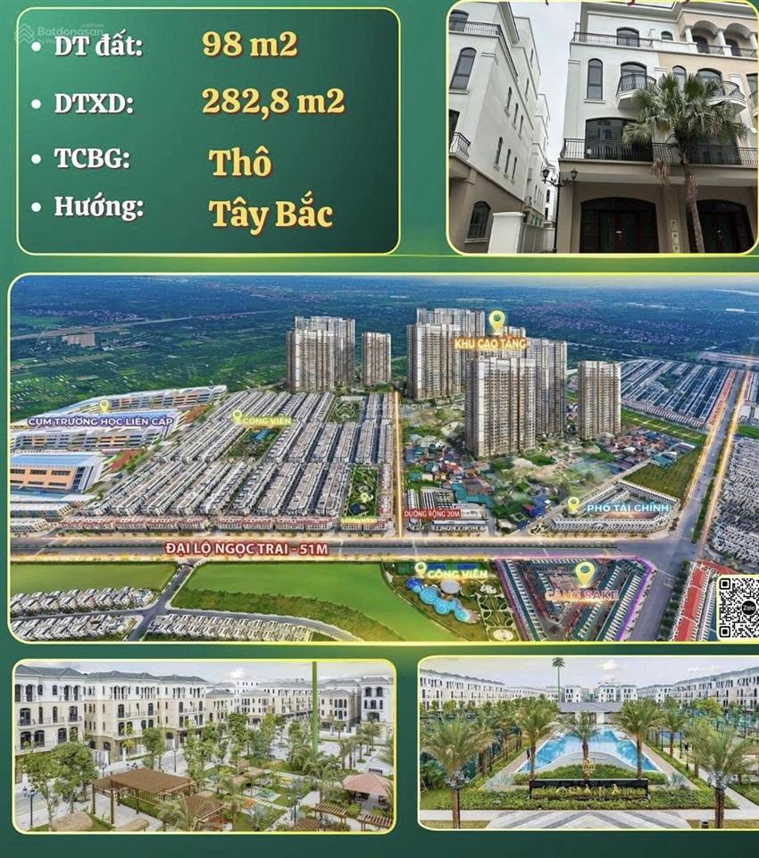 Giá hời chưa từng có liền kề xẻ khe 98m2  giá chỉ 96tr/m2