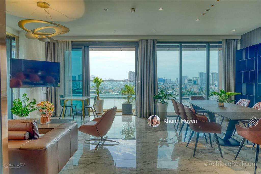 Cho thuê căn hộ landmark 81 diện tích 172m2 có 4 phòng ngủ nội thất châu âu view sông mới
