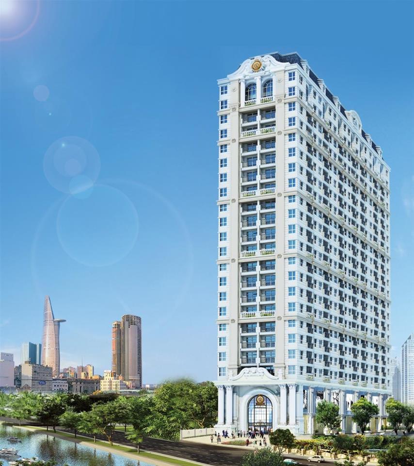 Căn hộ grand riverside, 283 bến vân đồn, p.2, q.4, 110m2, 3pn, 25tr/th. linh 0902 505 ***