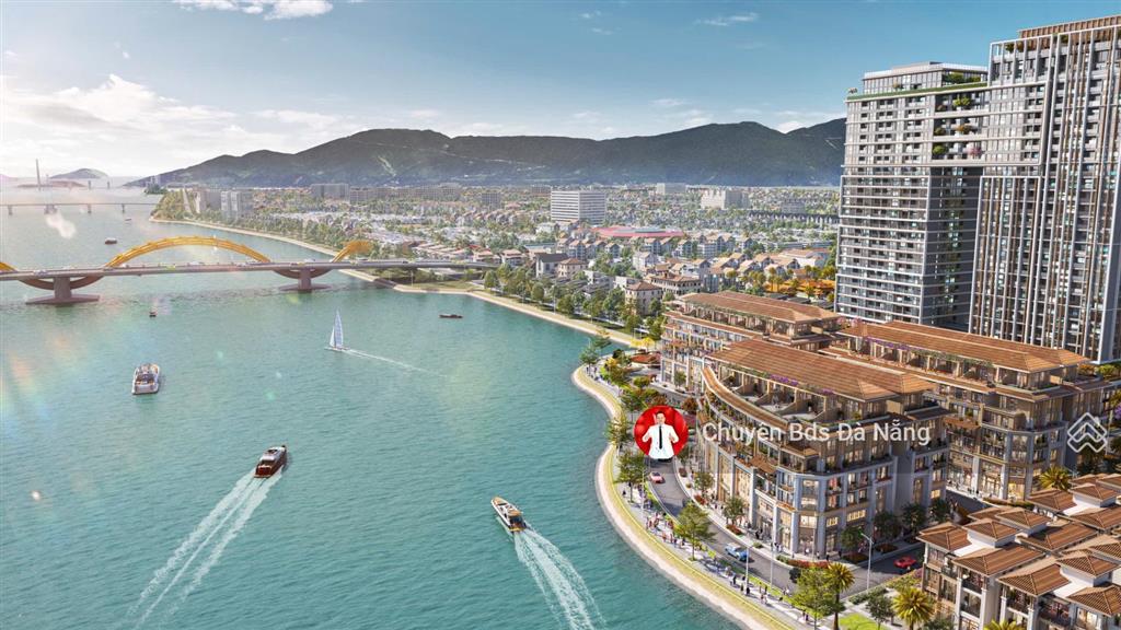 Chủ đầu tư sun group mở bán nhà phố liền kề sát cầu rồng 200 mét mặt tiền đường và sông hàn