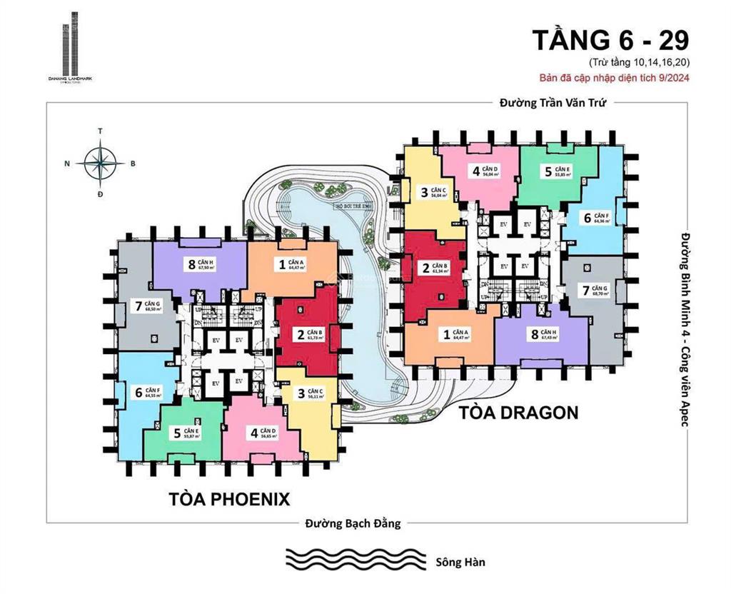Giỏ hàng chủ đầu tư căn hộ ngay công viên apec trung tâm thành phố tặng tuyến phố đi bộ tuyệt chill