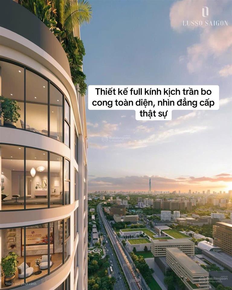Lusso saigon độc quyền căn 2pn2wc giá tốt 3ty2, căn đẹp tầng trung duy nhất, tt 11% nhận nhà