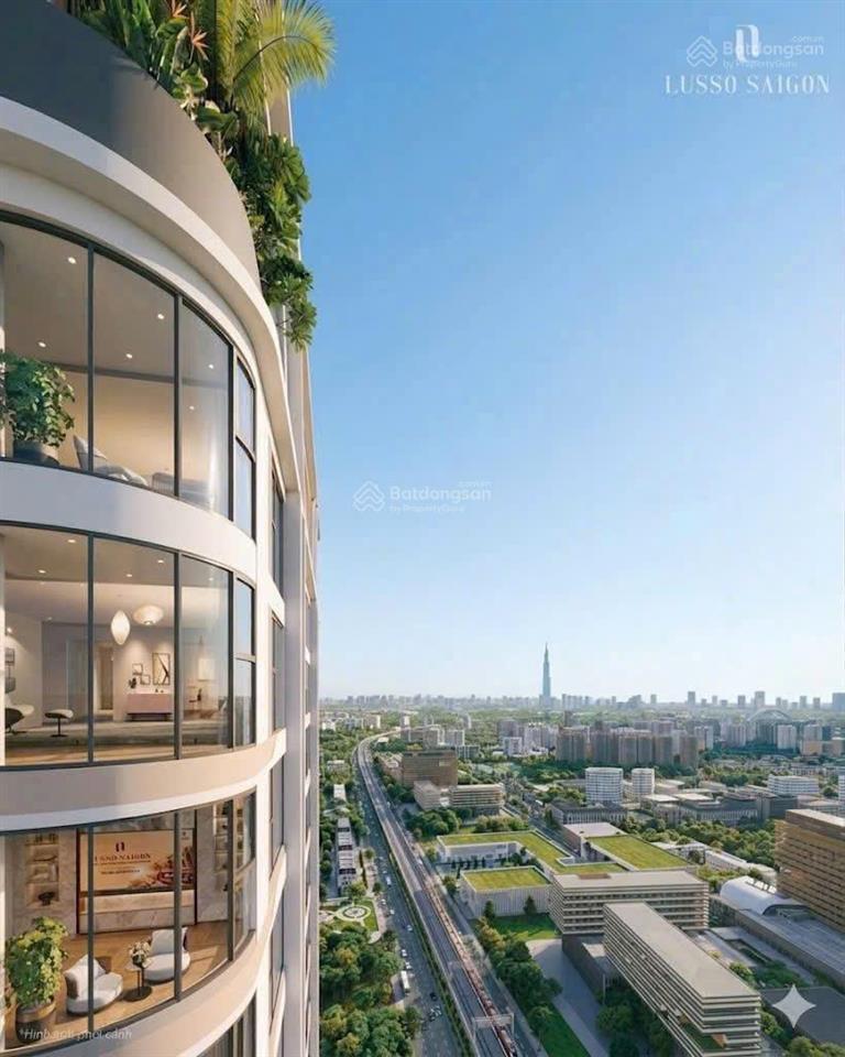 Lusso saigon 3pn view panorama full kính, chỉ 11% (539tr) đến nhận nhà, vận hành bởi ks worl hotel