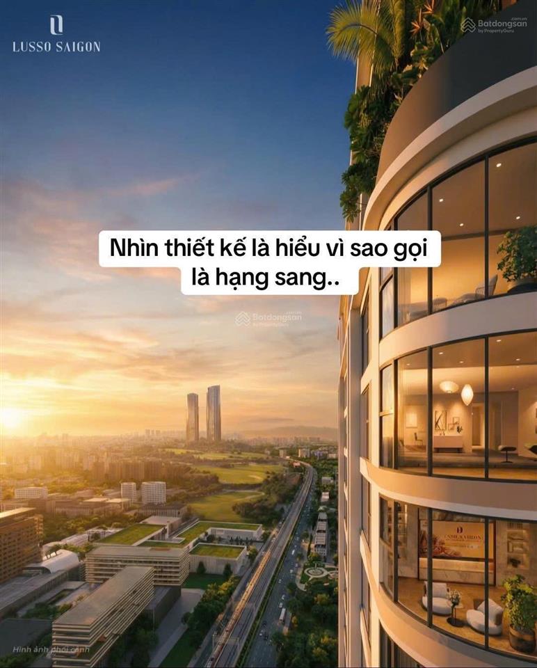Lusso saigon nổi bật căn 2pn2wc giá tốt 3,2 tỷ, căn đẹp tầng trung hiếm có, tt 11% nhận nhà