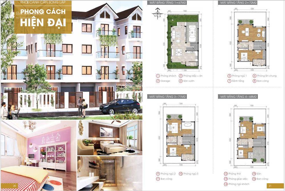 Bán biệt thự 112m2, mặt tiền 8m gần hồ đền lừ, đã hoàn thiện nội thất và thang máy sang trọng