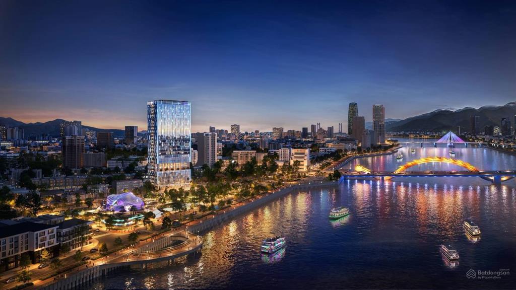 Ch cao cấp 1pn, 1wc và 2pn 2 wc tại m riverside đà nẵng, 104tr/m2, sổ lâu dài, view sông, cầu rồng