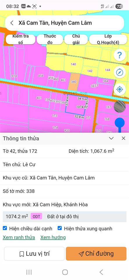 Bán đất dân 100% thổ cư tại xã cam tân