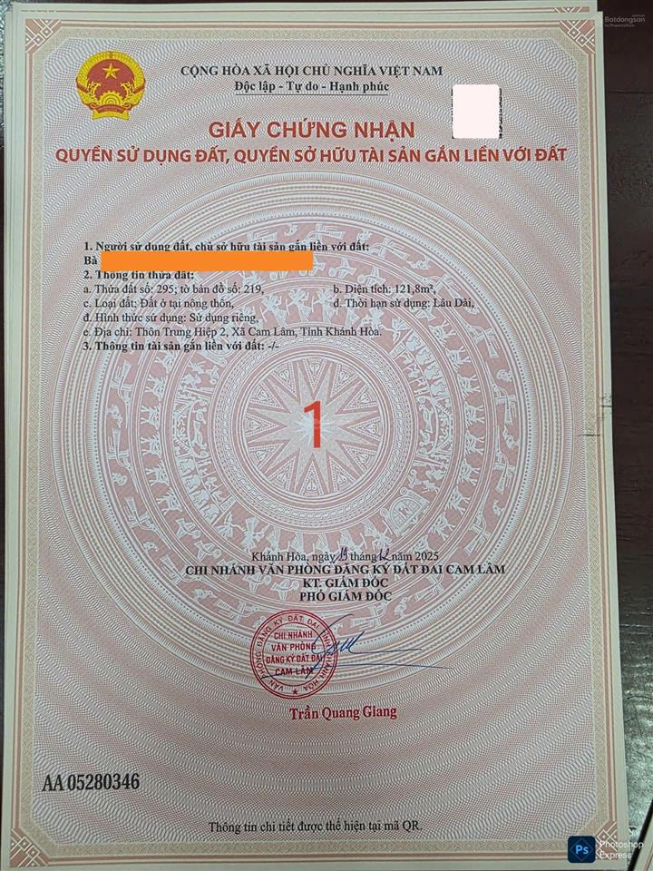 Đất 100% thổ cư gần nút giao cao tốc rẽ xuống biển bãi dài. đường lớn 30met