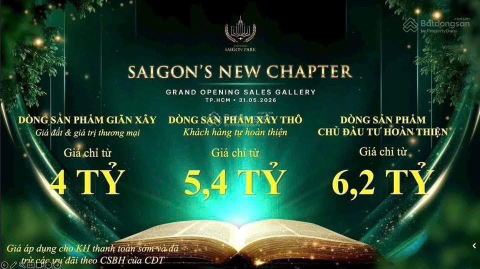 Hot chính thức công bố giá bán dự kiến chi tiết giỏ hàng mở màn dự án vinhomes saigon park