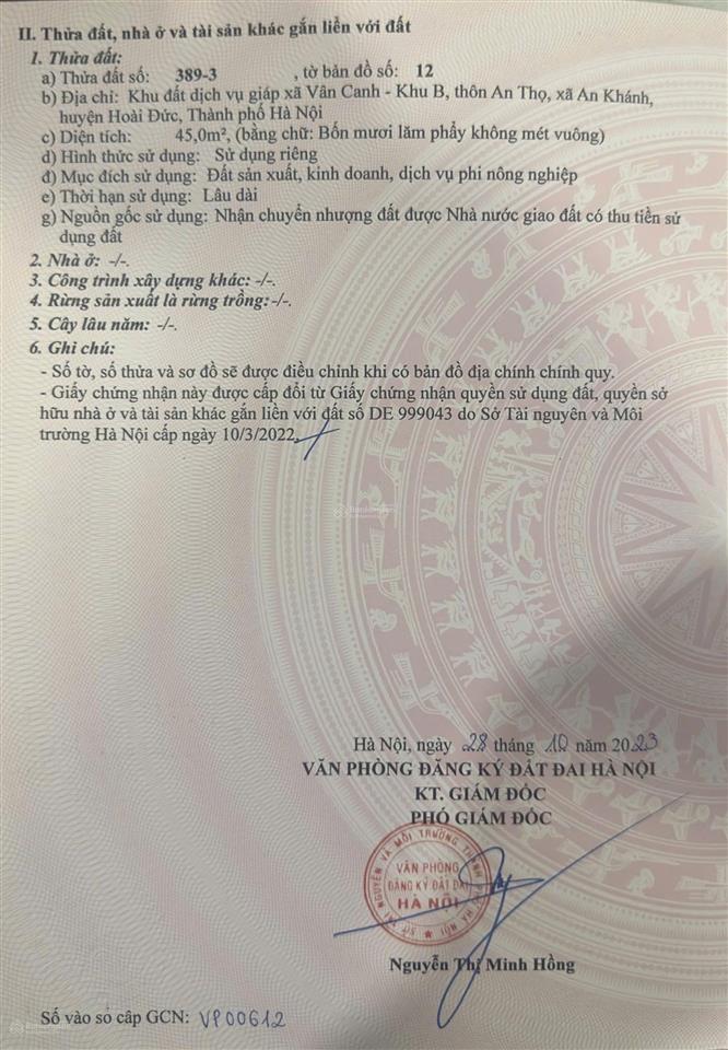 Bán 45 đất dịch vụ an thọ sđcc ngay mặt đường 3.5. ngay khu đô thị lớn  sos  0902 866 ***