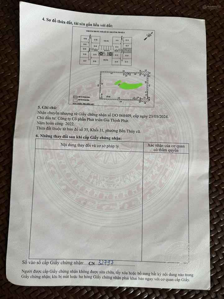 Giảm giá sâu 200tr bán cc cạnh đh vinh  nghệ an 0941 358 ***