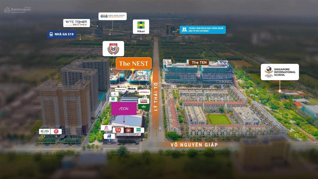 Boooking ngay 3pn 75m2 the nest midori park becamex tokyu dự kiến chỉ 46tr/m2 giá gốc cđt, lk aeon