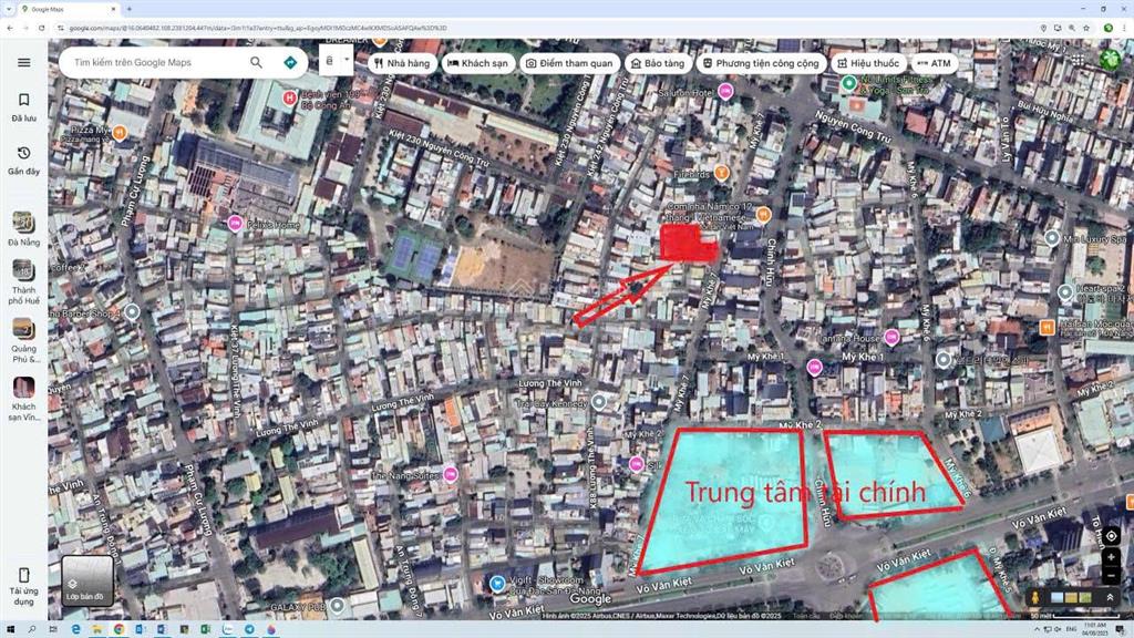 Bán đất mặt tiền đường mỹ khê 7  sơn trà  đà nẵng  diện tích 639m2