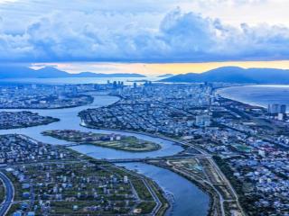 Bán đất biệt thự view sông đối diện đảo vip đà nẵng ( diện tích từ 260 360m2)