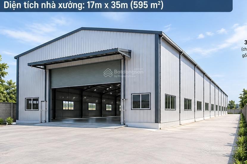 Cho thuê nhà xưởng tại đường lai uyên 25, bàu bàng diện tích 600m2
