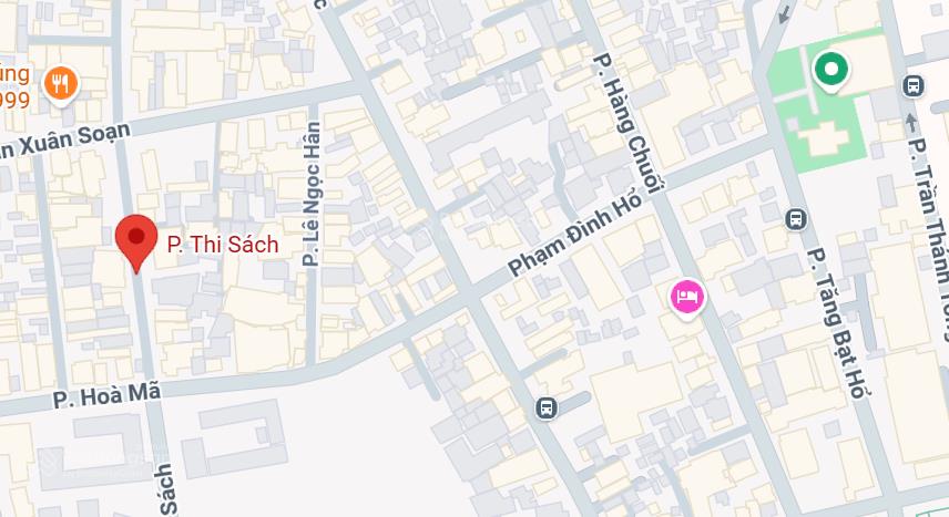 Cho thuê nhà lô góc 2 mặt tiền phố thi sách diện tích 60m2 x 2 tầng, mặt tiền 18m, nhà mới đẹp