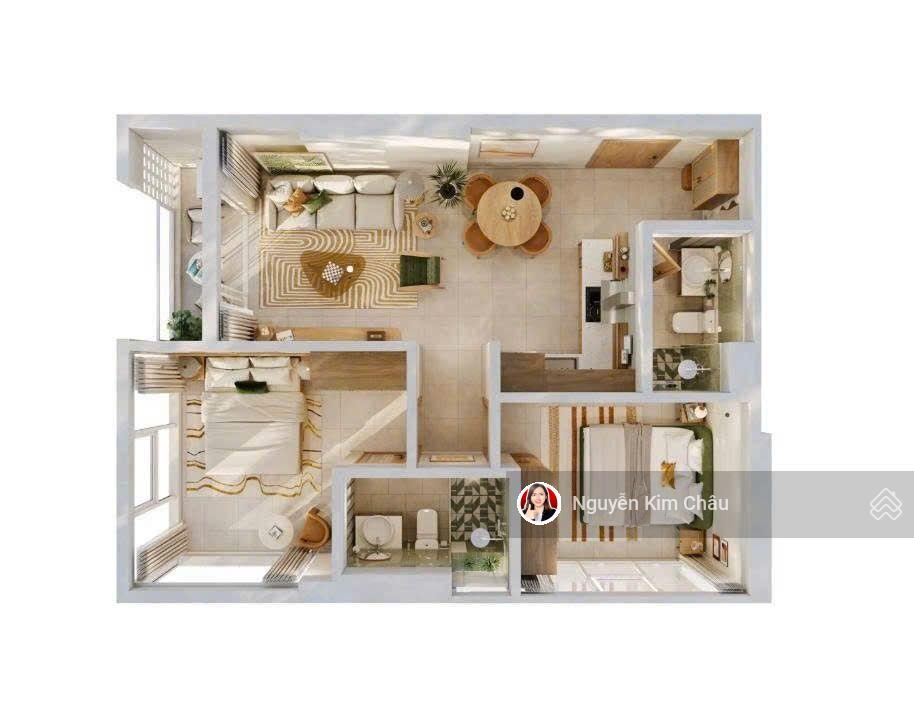 Hiếm căn góc 2pn sanhomes libera nha trang giá tốt thị trường chỉ 4 tỷ950 tầng đẹp. 60m2