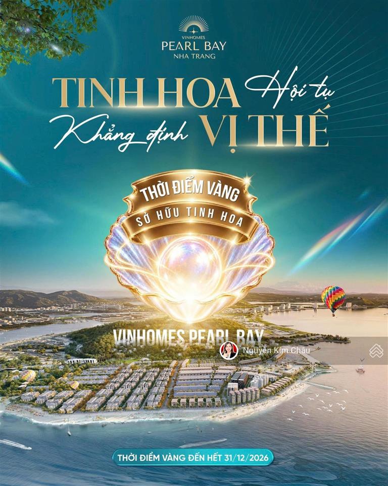 Hiếm, giá hời nhà vinhomes pearl bay nha trang 63m2 chỉ 12 tỷ 5 lâu dài đi bộ tắm biển
