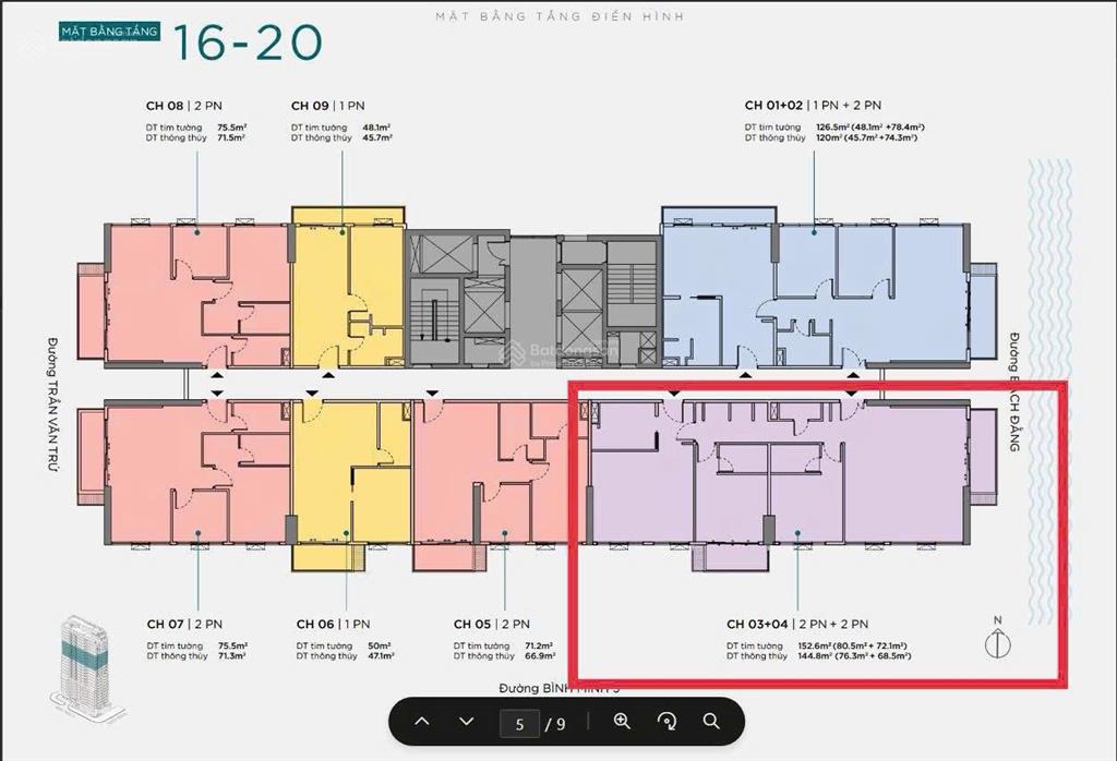 Cần bán nhanh căn hộ the filmore 3 phòng ngủ cực đẹp  căn góc tầng cao view pháo hoa