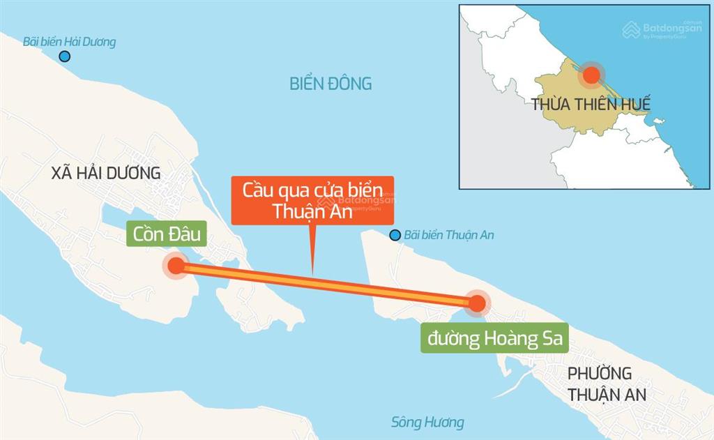 Bán đất lô góc 2 mặt tiền đường hoàng sa, thuận an, huế | 200m2 (10x20), cách biển 100m, sdcc