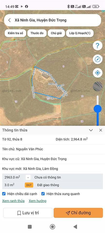 Bán đất nông nghiệp tại ninh gia  lâm đồng