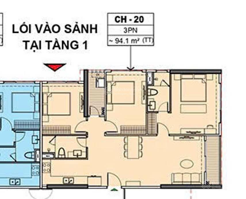 Bán pr5xx20  3pn 2wc view nhìn hồ bơi 1000m2 và tháp eiffel giá chỉ 5.65 tỷ