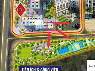 Bán ld1xx15 dt 81.4m tầng trung lô góc view công viên, giá chỉ 5.45
