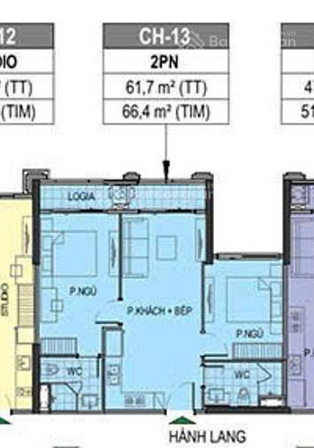 Bán pr3xx13 căn 2pn siêu rẻ hướng đông bắc view nội khu giá chỉ từ 4.1 tỷ
