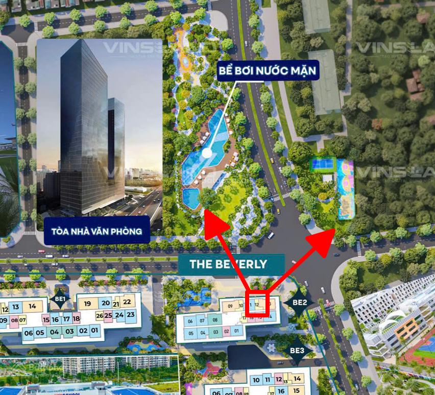 Căn stu đẹp nhất be2xx12 hướng mát view bể bơi nước mặn giá chỉ 2.1x tỷ